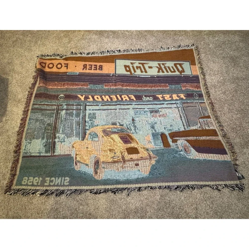 QuikTrip Woven Blanket Throw Tapestry Retro 1958 First Location QT Gas Promo NEW